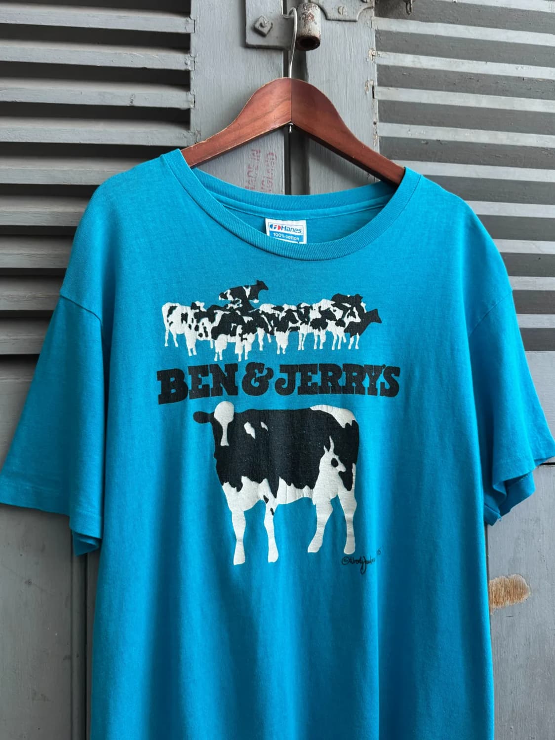 [L]90's BEN&JERRY'S USA 벤앤제리스 프로모 티셔츠 상품이미지1