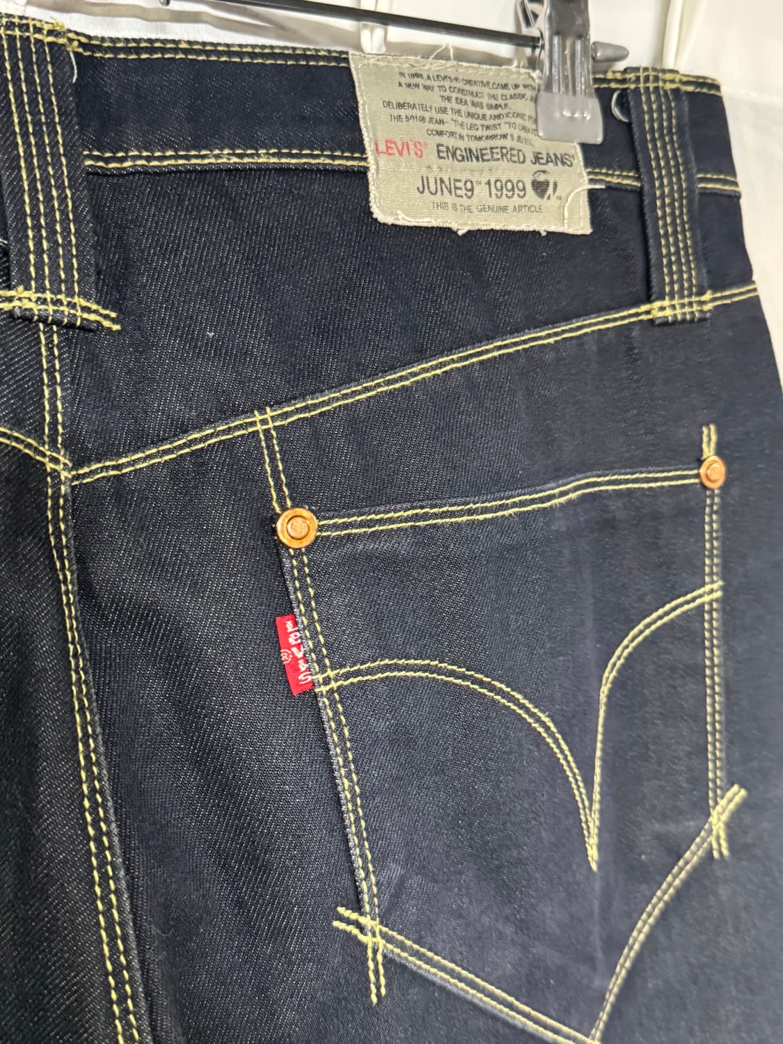 34 리바이스 엔지니어드진 1세대 인디고블루 데드스탁 00s 90s 상품이미지3