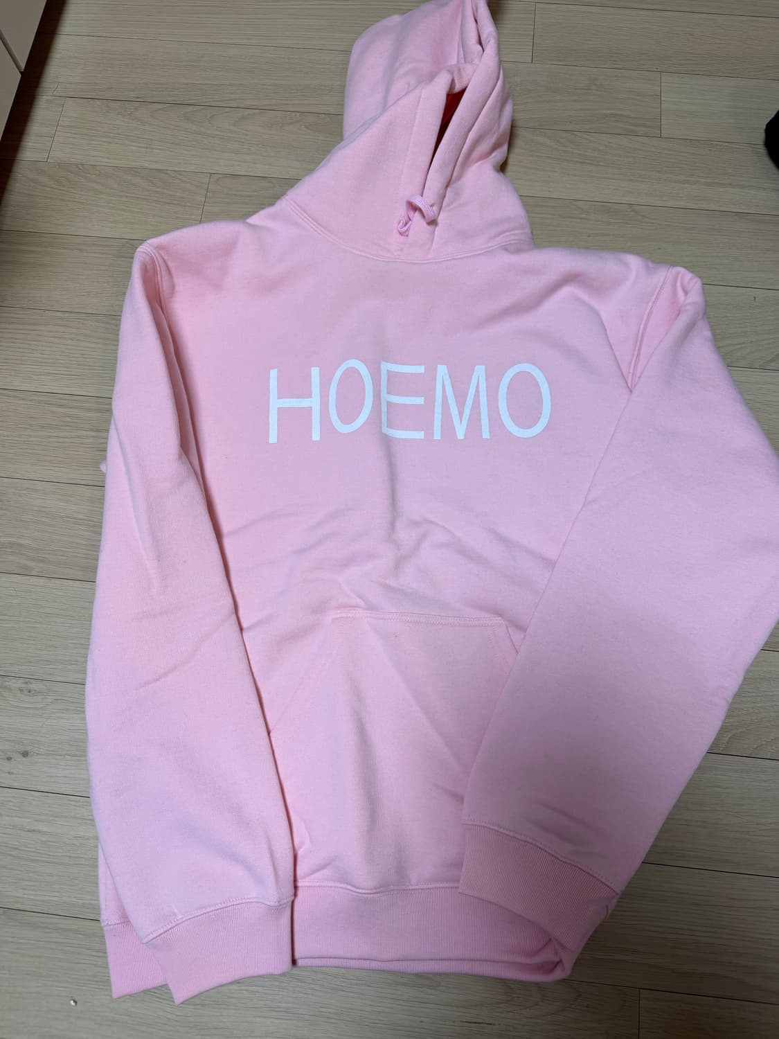 빨간줄 빤간스쿨 hoemo 핑크 후디 2사이즈 상품이미지1