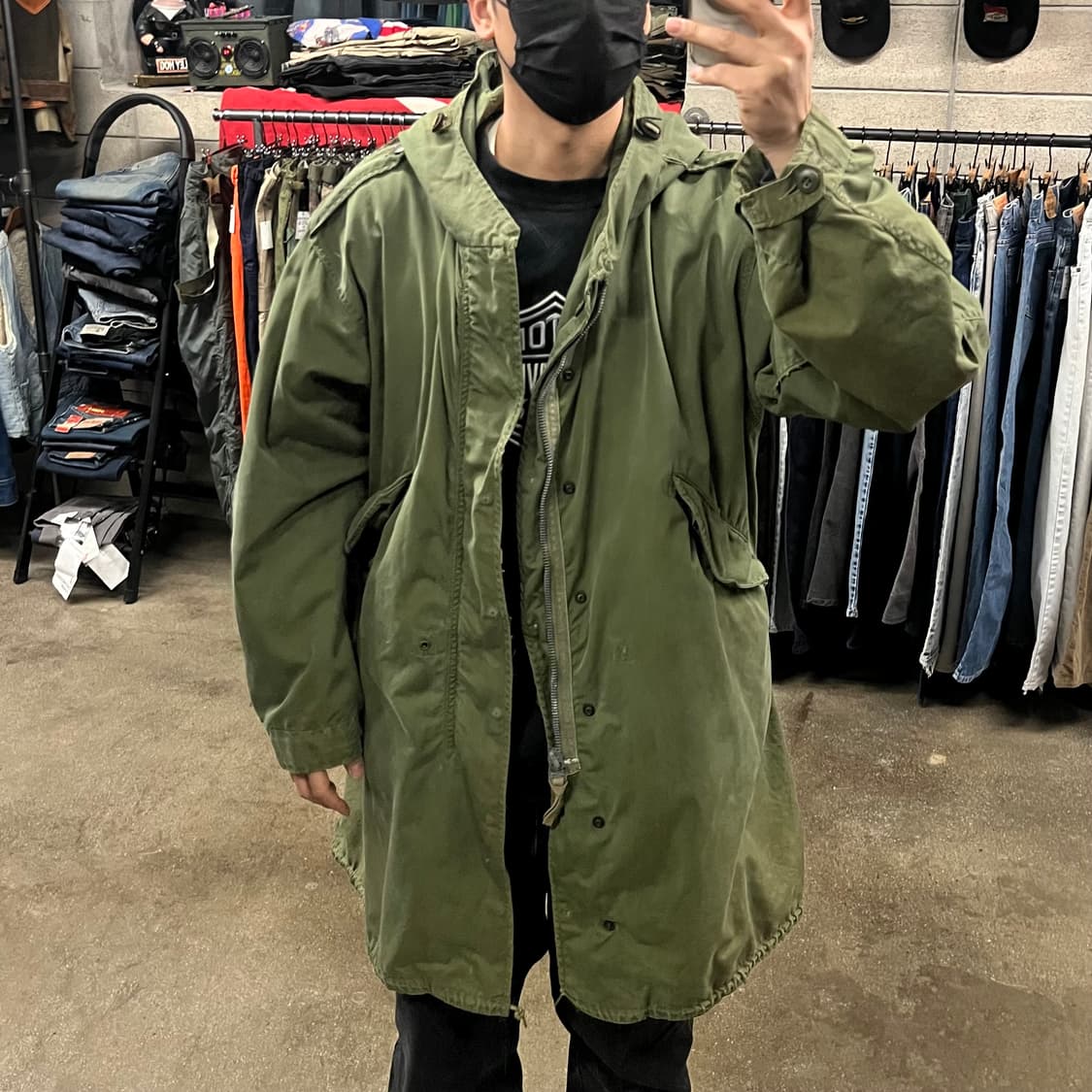 50s 오리지날 미군 M-51 피쉬테일 파카 (M) 상품이미지10
