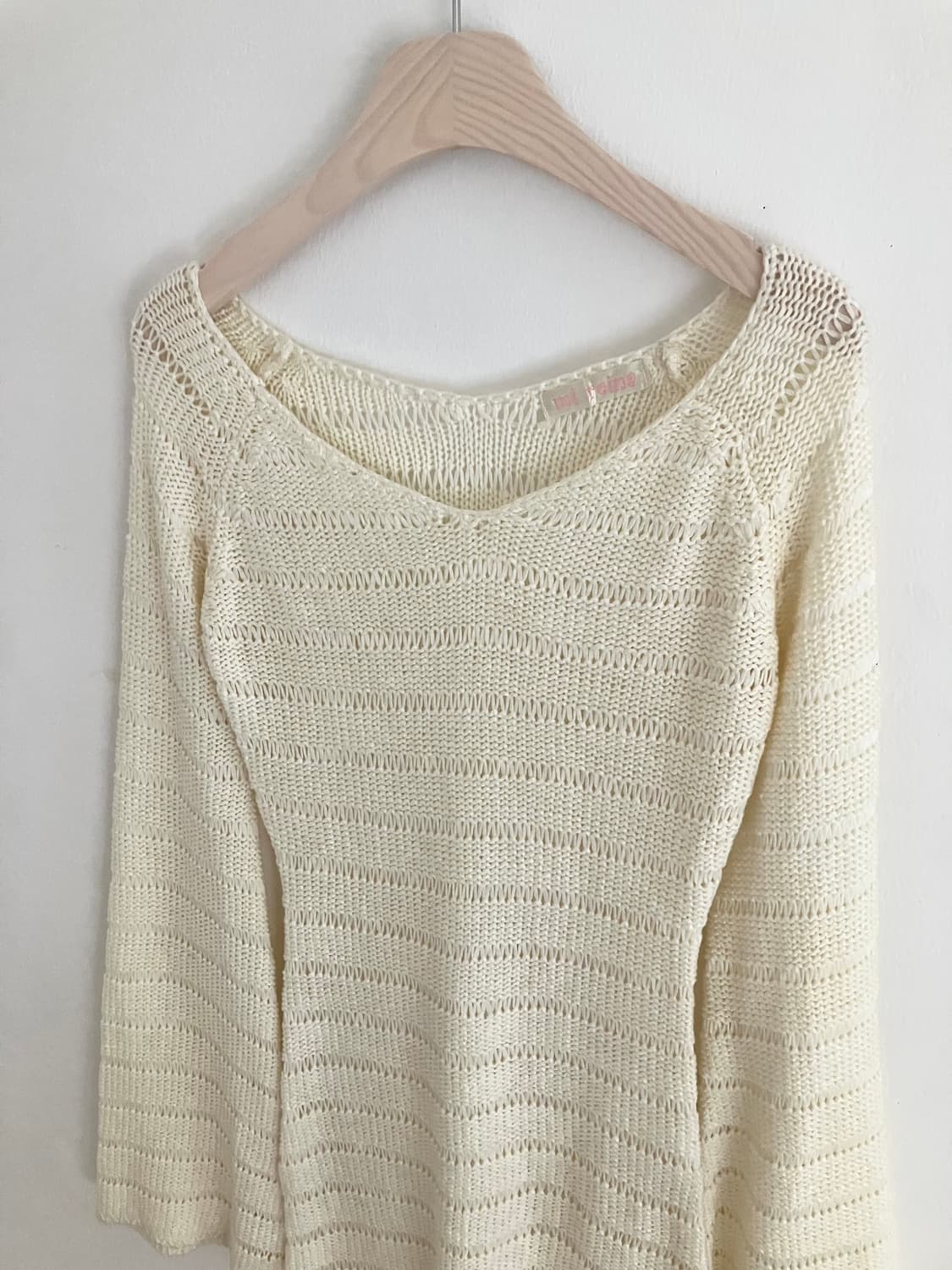 아이보리 니트 원피스 상품이미지5