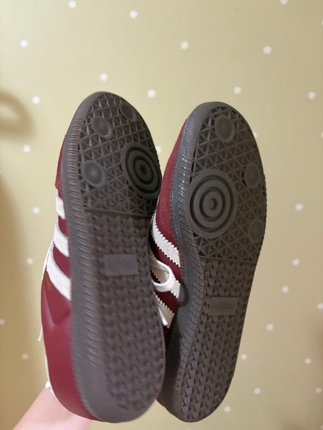 아디다스 삼바 OG 프리러브드 루비 크림 화이트 상품이미지5