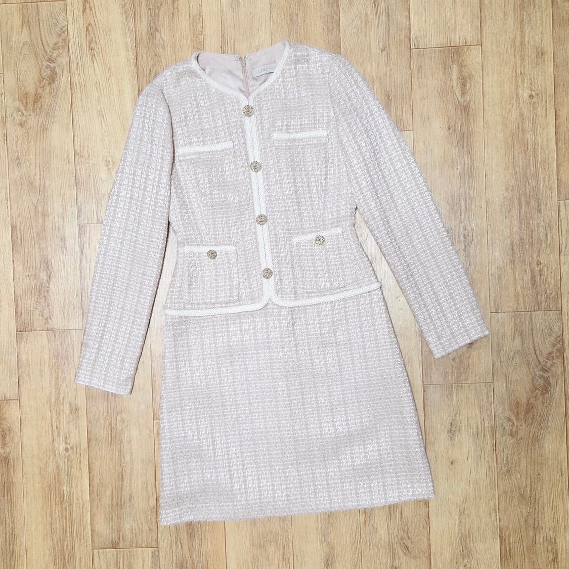 라인(LINE) 트위드원피스 55 새상품 상품이미지4
