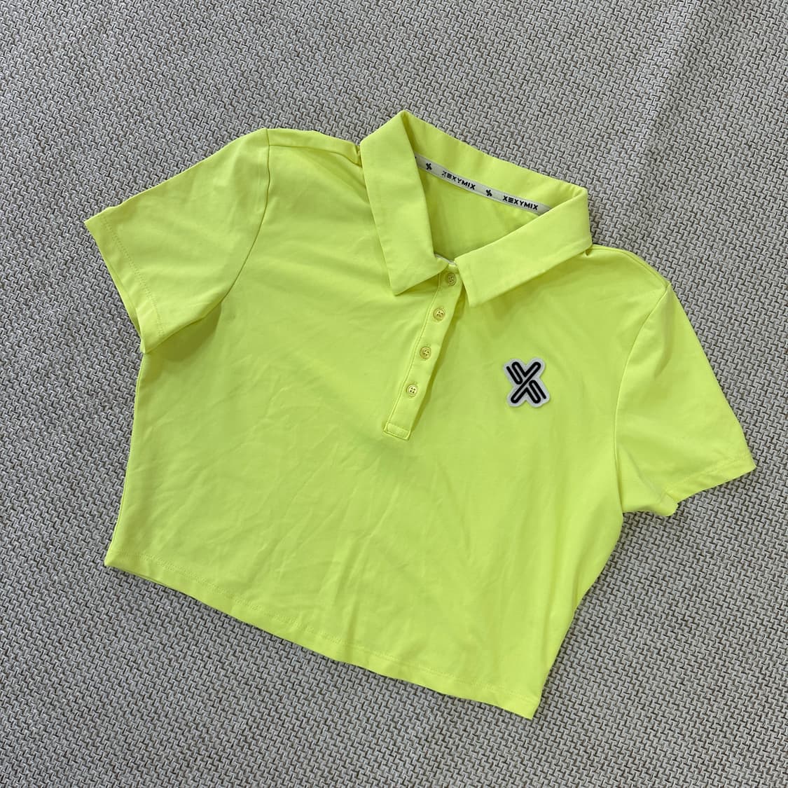 L 젝시믹스 피케 크롭 티셔츠 0327D 상품이미지1