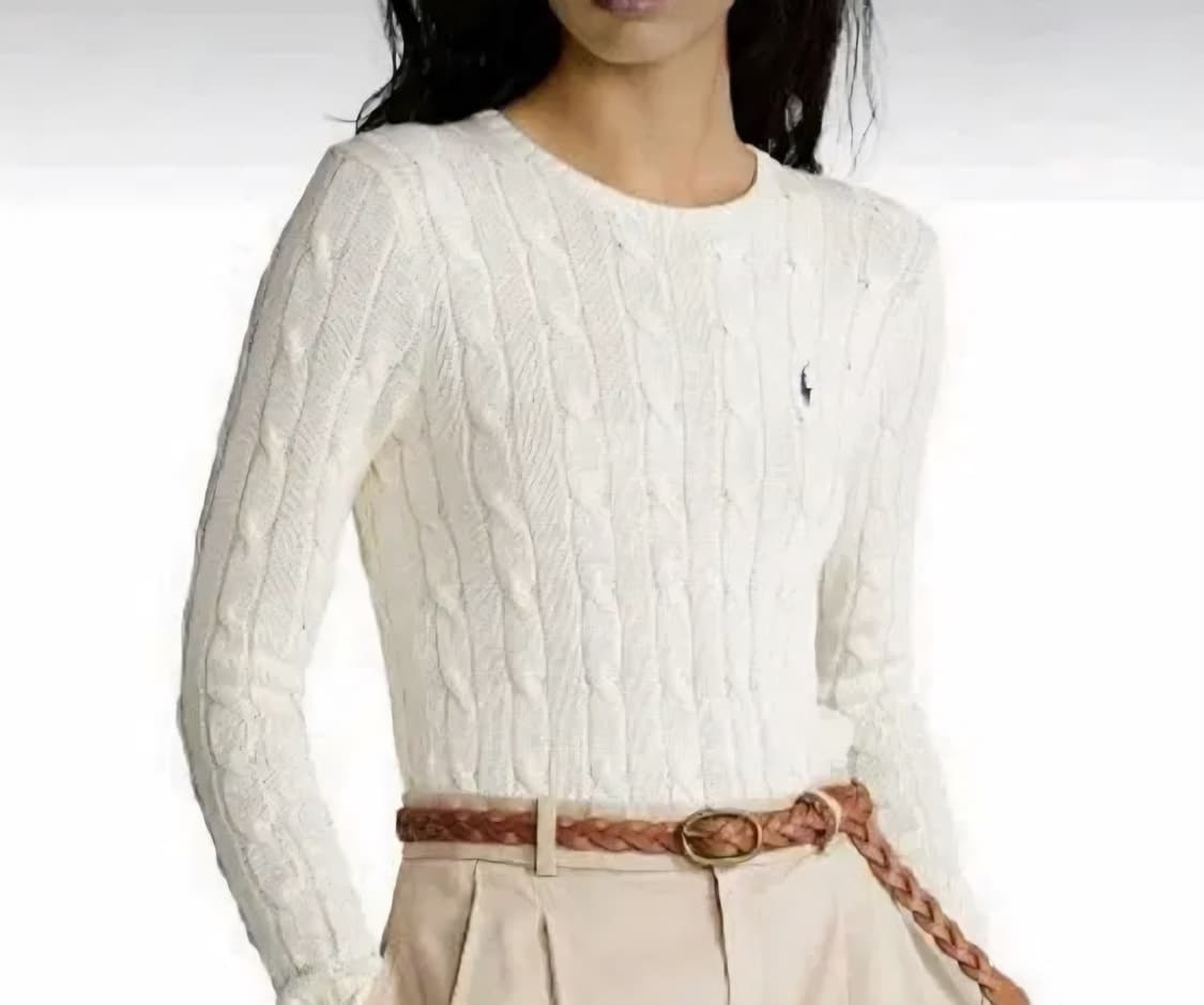 폴로 우먼 니트 xs 아이보리 상품이미지1