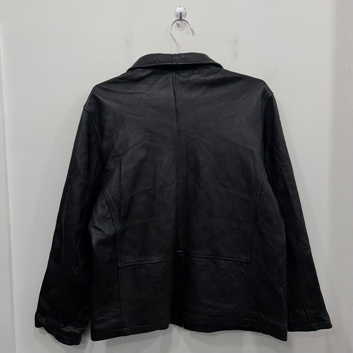 빈티지 양가죽 램스킨 카라 미니멀 레더자켓 상품이미지5