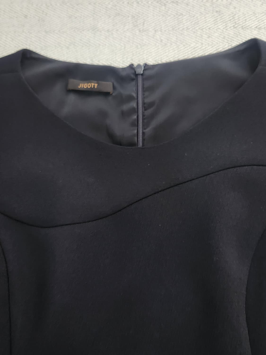 [85] 지고트 반팔 정장 원피스 55 블랙 하객룩 오피스룩 상품이미지3