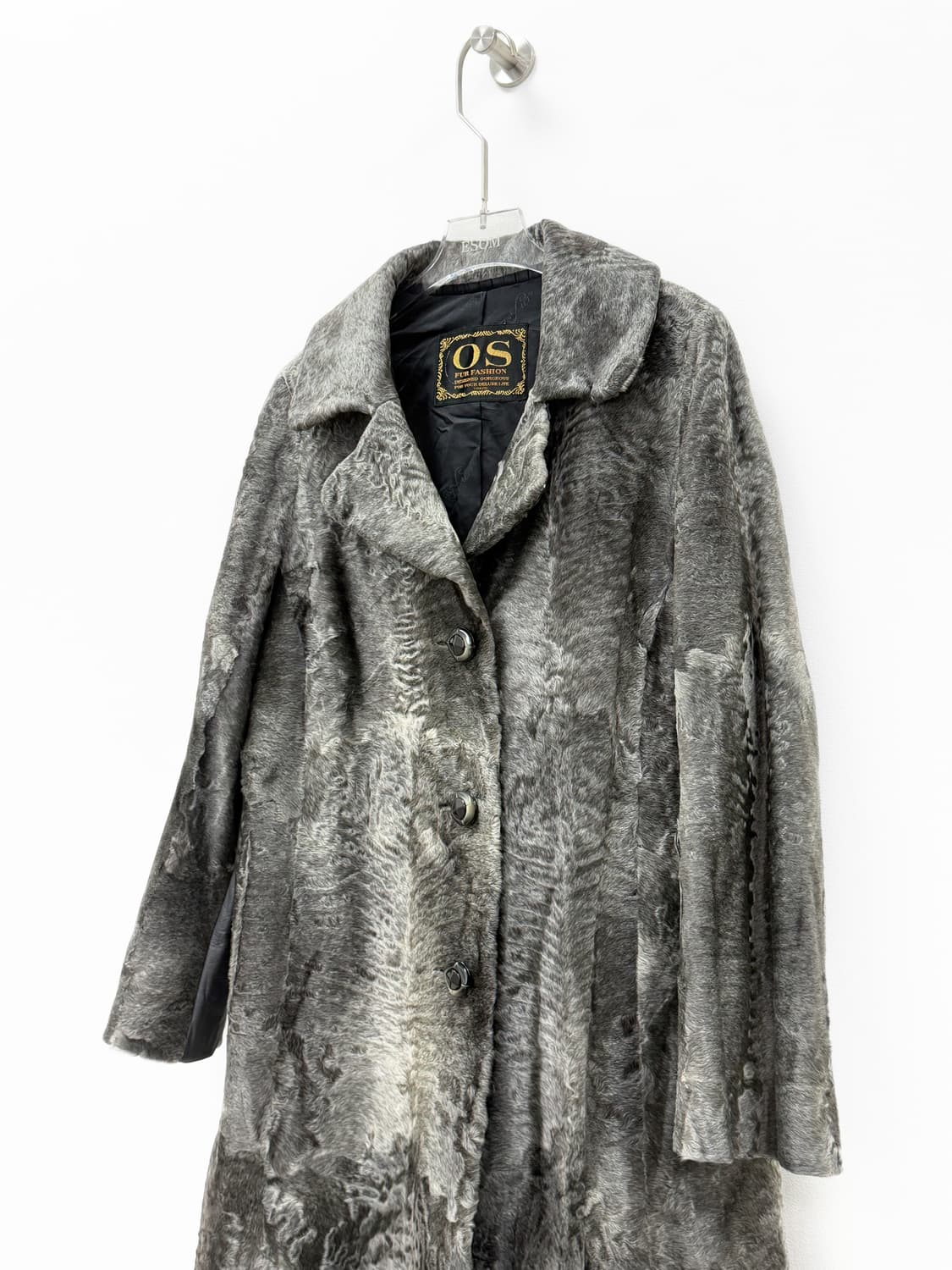 OS Fur Fashion 브로드테일 램 퍼 코트 상품이미지1