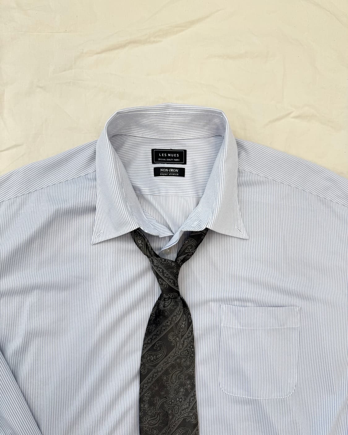 빈티지 드레스 셔츠 & 패턴 넥타이 코디 세트 상품이미지2