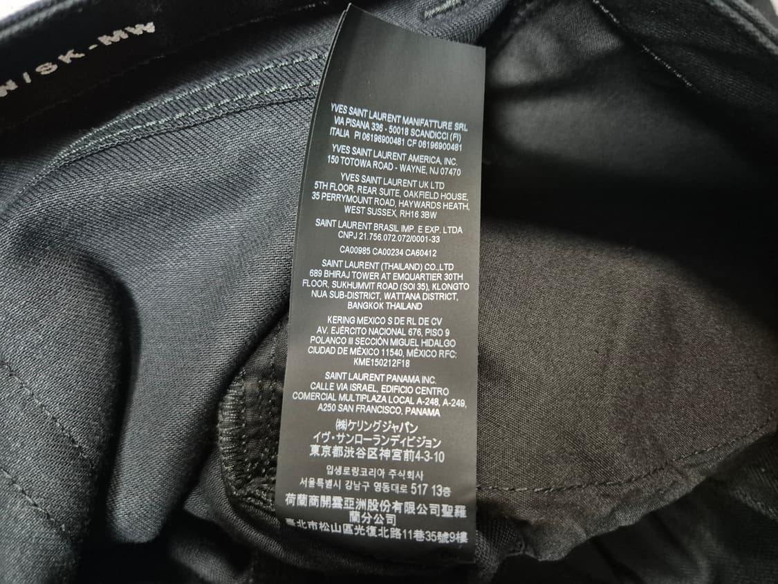 [새상품]SAINT LAURENT 생로랑 여성 블랙 데님 스키니진 29 상품이미지8