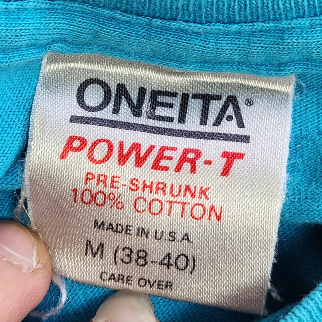 90s 🇺🇸 러닝 대회기념 빈티지 블루 티셔츠 (M) 상품이미지4