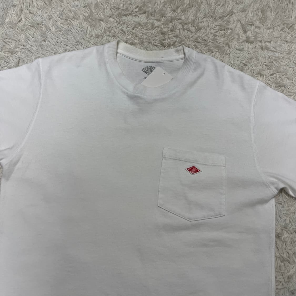 Danton pocket white t-shirt 상품이미지5
