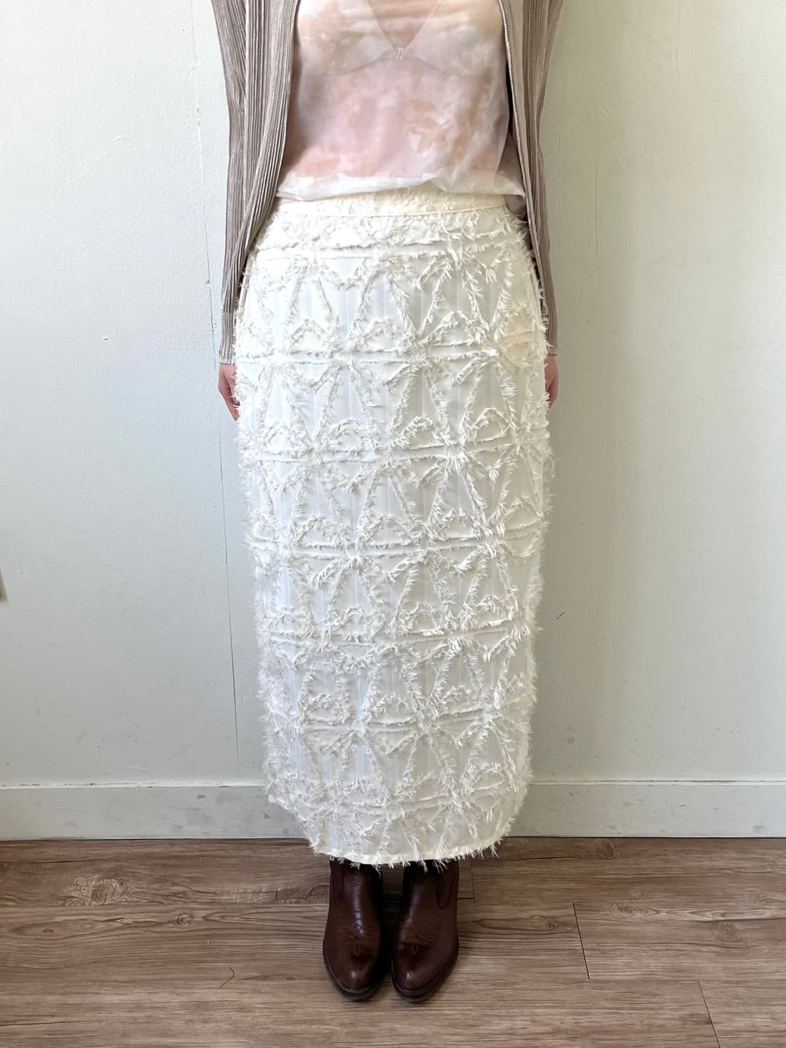 zootie 테슬 롱 스커트 상품이미지5