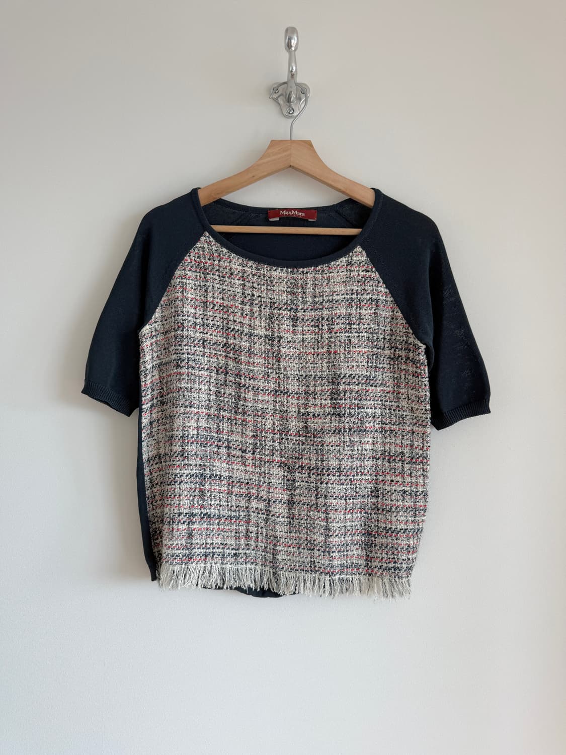 막스마라 스튜디오(MaxMara) 코튼 반팔 니트 상품이미지1