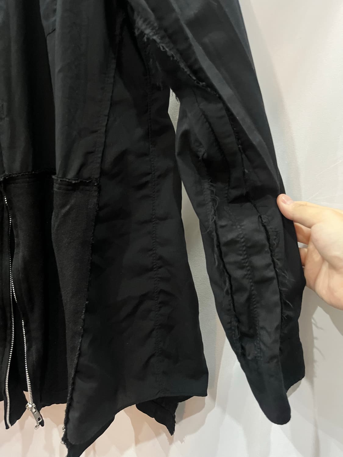 꼼데가르송 블랙 셔츠 트러커 집업 XXL 상품이미지4