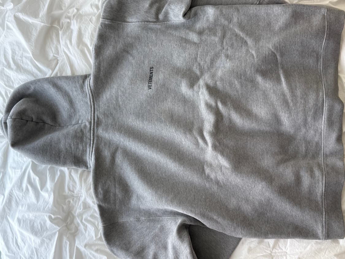 [VETEMENT] 베트망 회색 후드티 상품이미지2