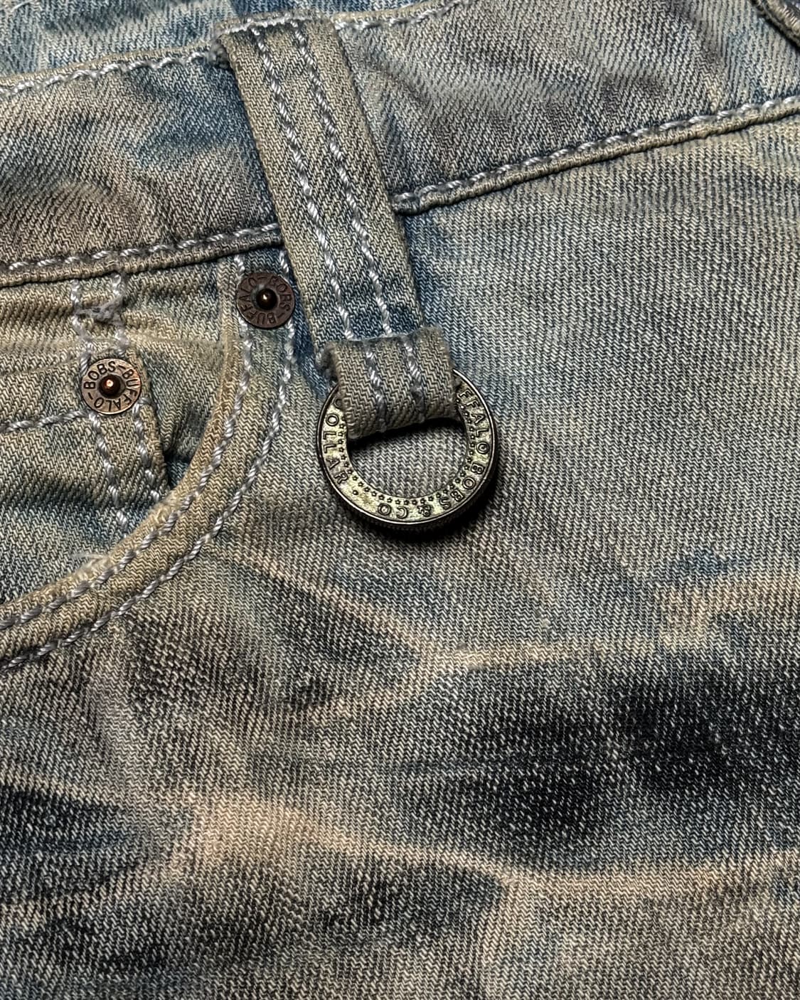 BUFFALO BOBS – Bleach Wash Boot-cut Deni 상품이미지3