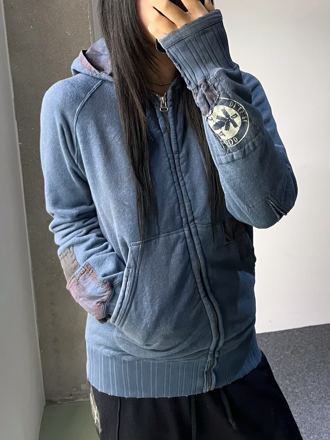 디젤 쉐르파 라인 보로 후드집업 상품이미지2