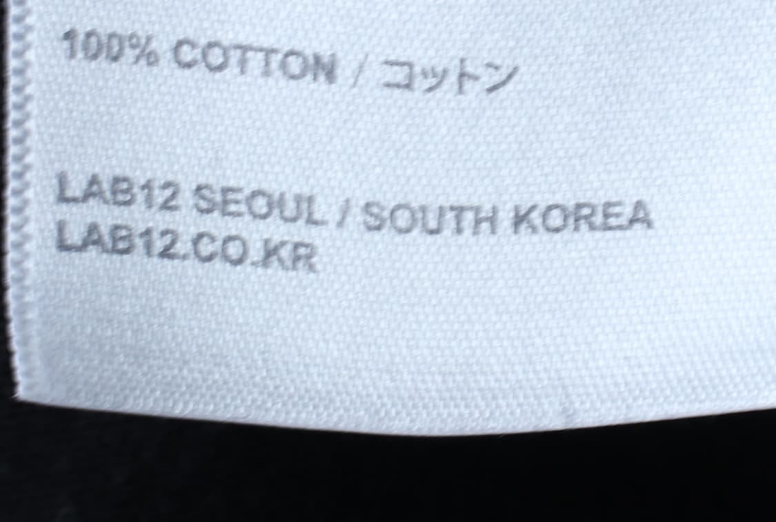 (L-XL) 랩12 반팔 카라 티셔츠 무지 블랙 기본-H32831 상품이미지6