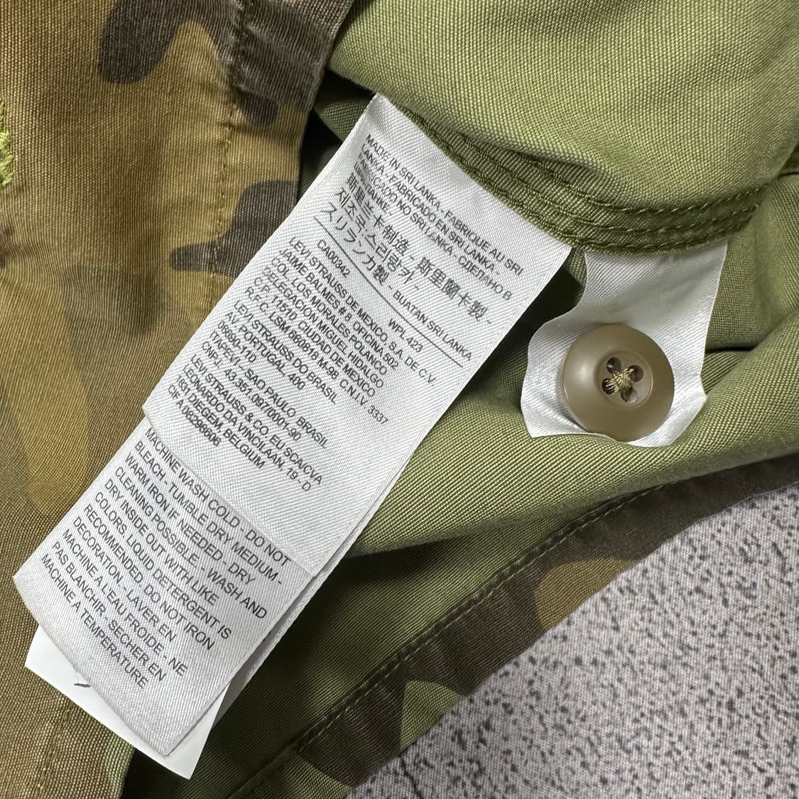 ✨ (바배) 리바이스 자수 카모 플라쥬 자켓 상품이미지4