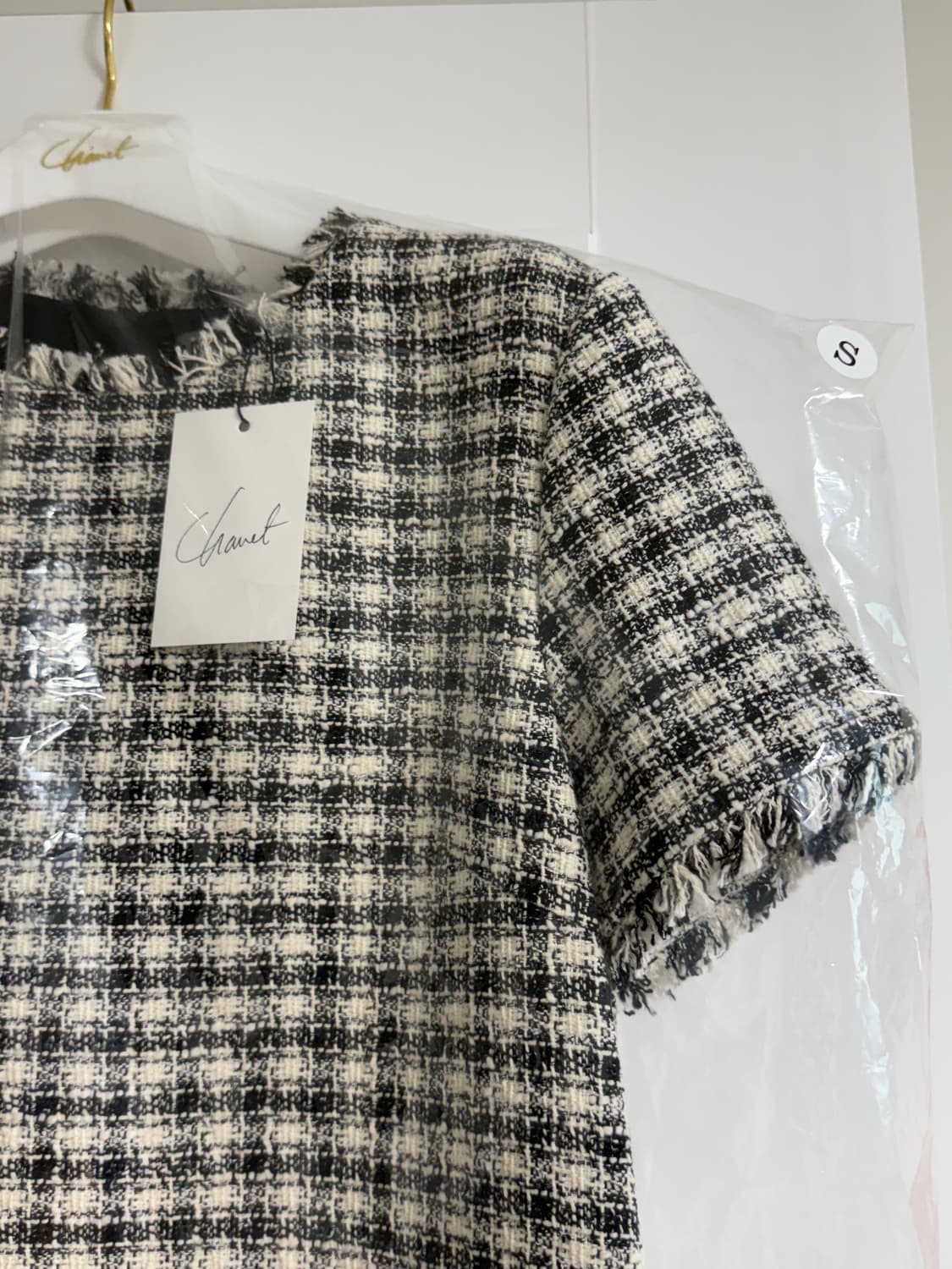 Chauet 쇼에 까멜리아 트위드 원피스 S 상품이미지2