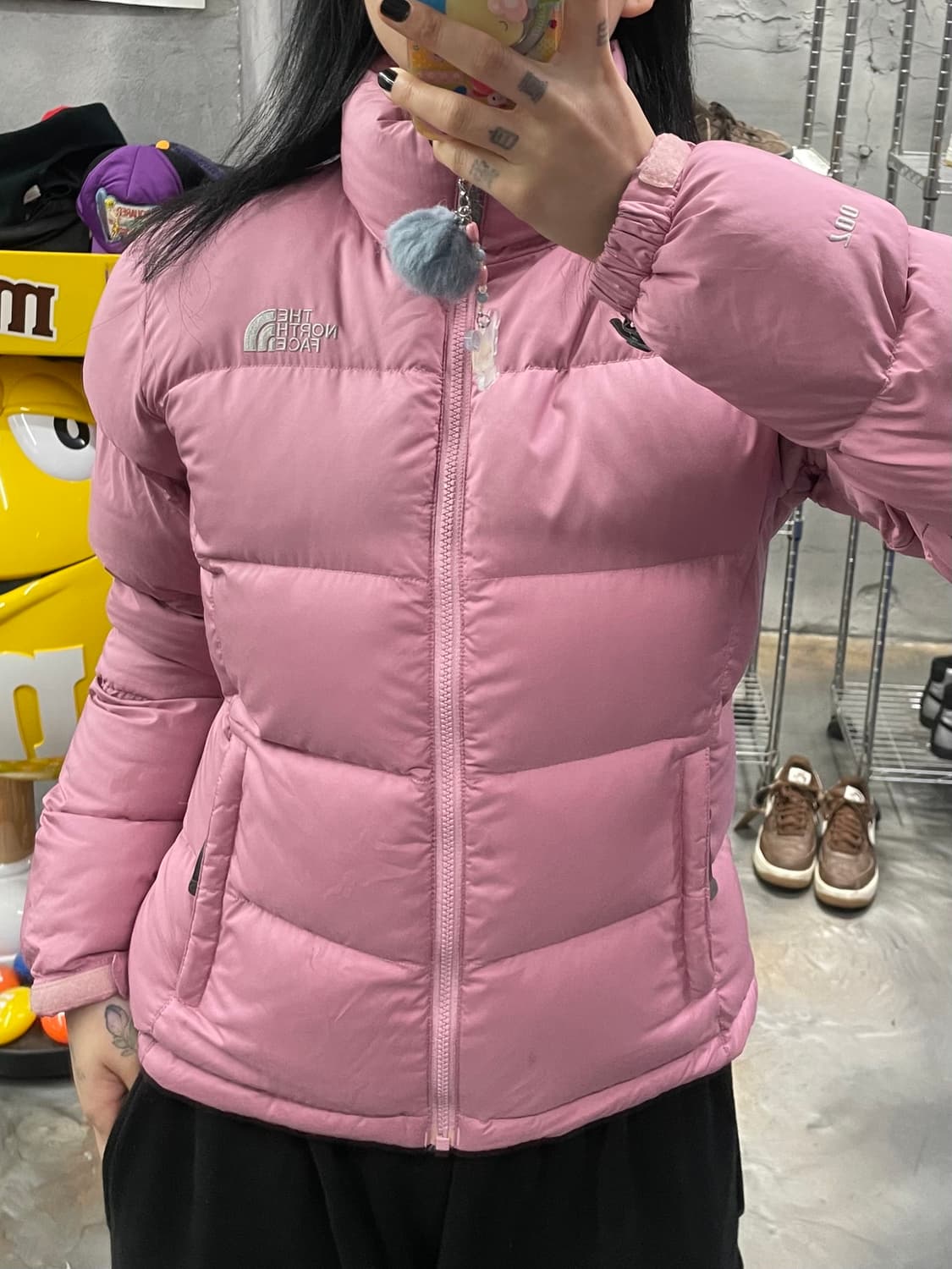 00s 노스페이스 딸기우유 눕시 패딩 상품이미지10