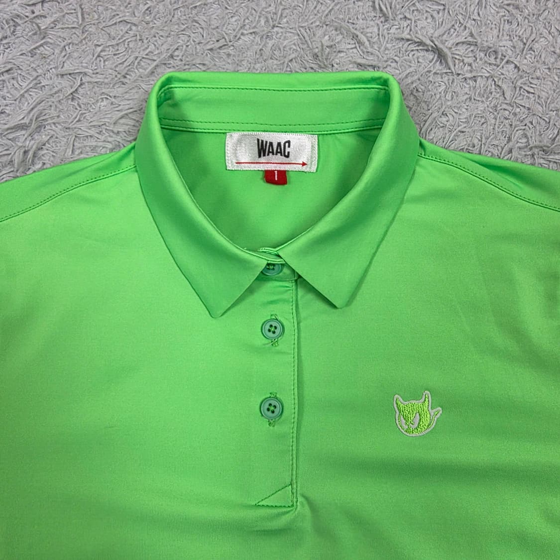 WACC 왁 여성 신품급 골프티셔츠 형광그린 1호 (S) 상품이미지4