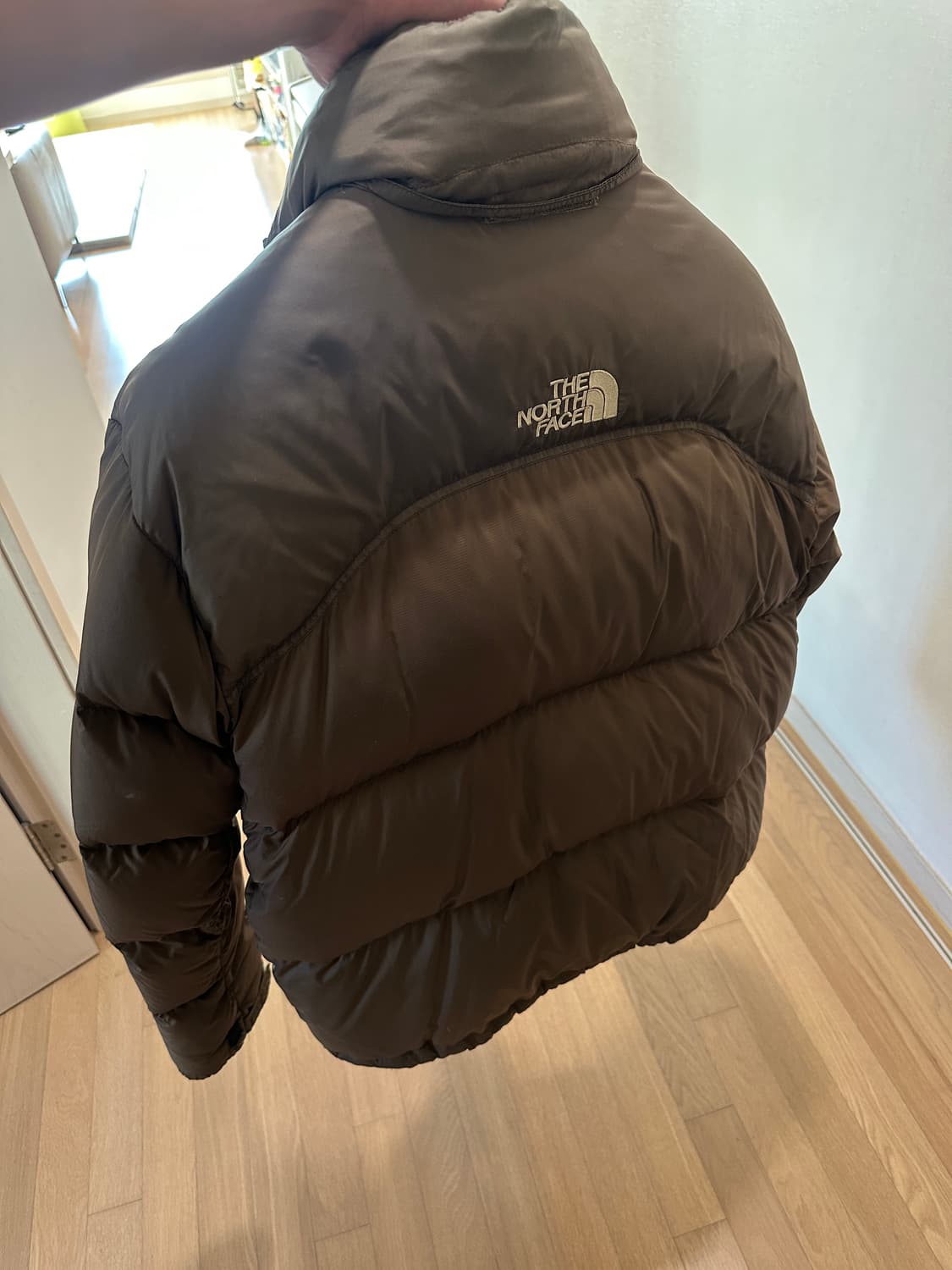 노스페이스 센터로고 눕시 700 브라운 상품이미지3