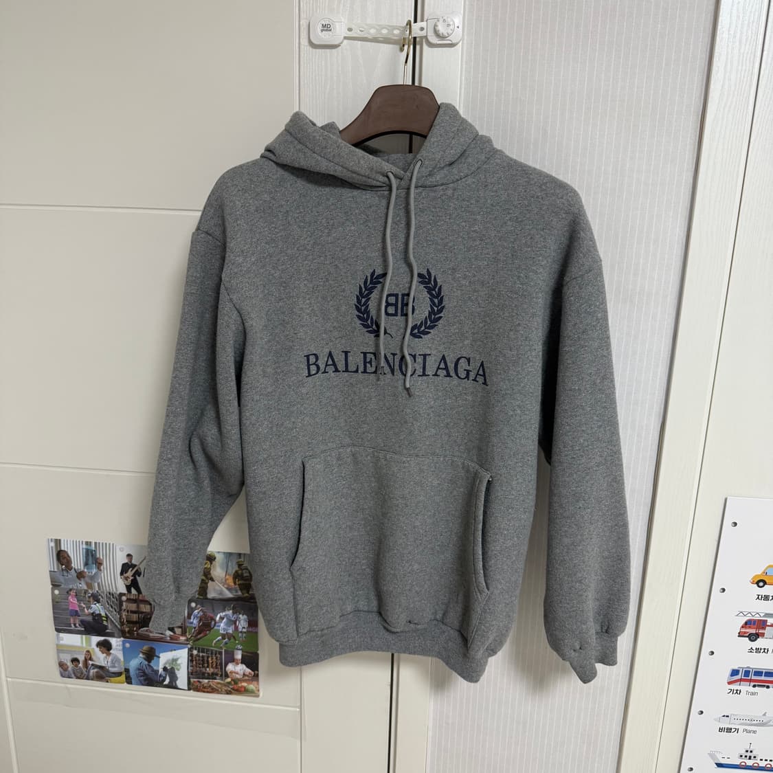 발렌시아가 기모 후디 후드티 XS  상품이미지1