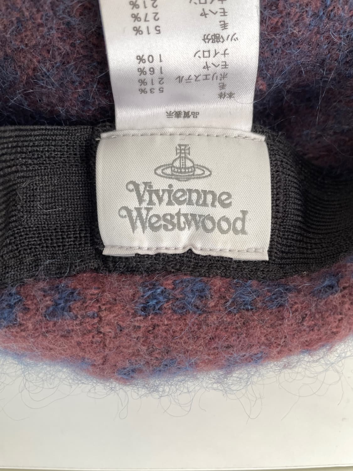 비비안 웨스트우드 오브 로고 폼폼 비니  상품이미지6