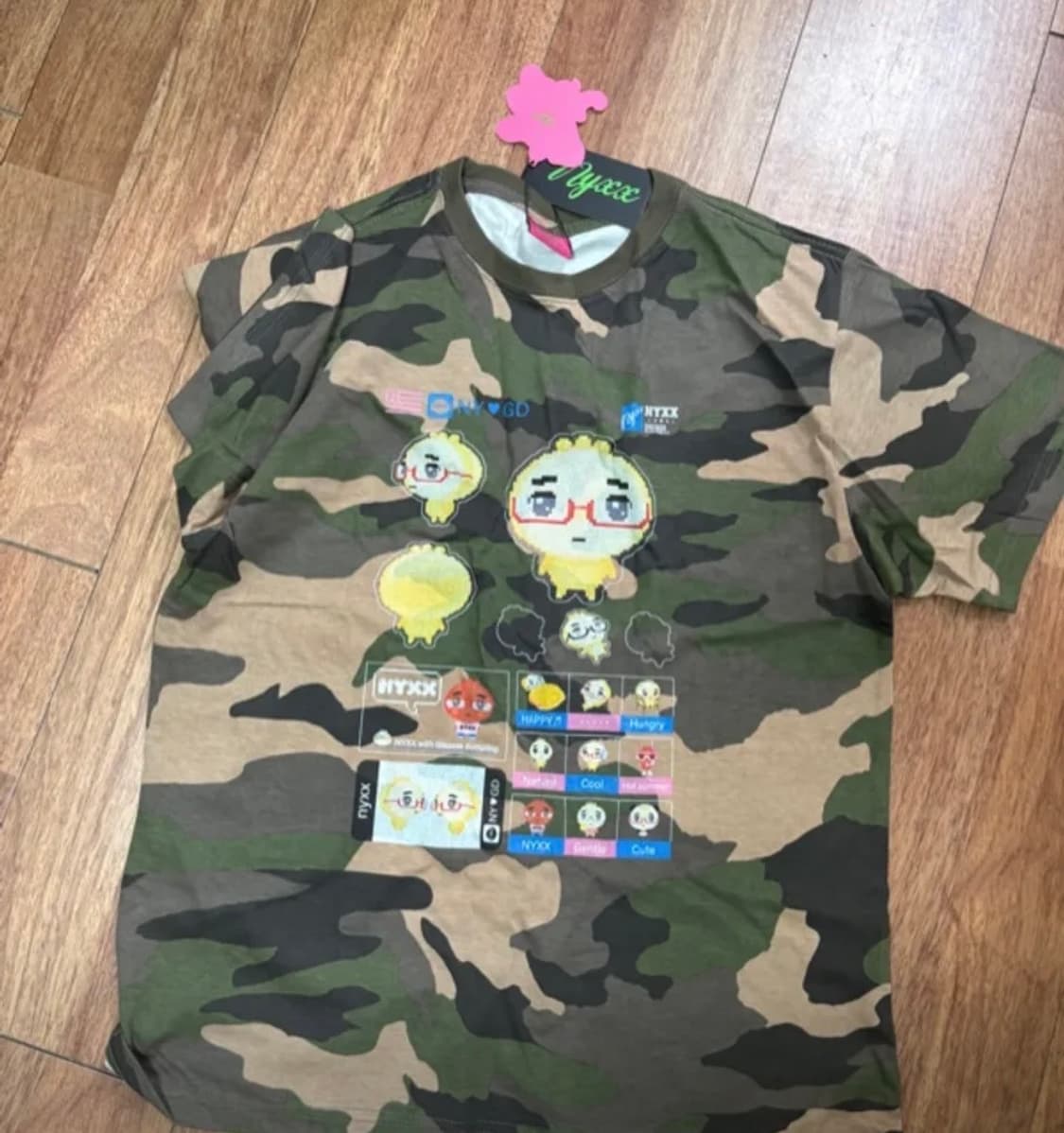 엔와이엑스엑스 카모 반팔티 판매합니다 상품이미지2