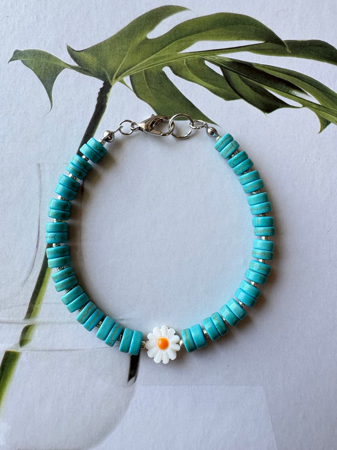 터키석 데이지 팔찌 상품이미지1