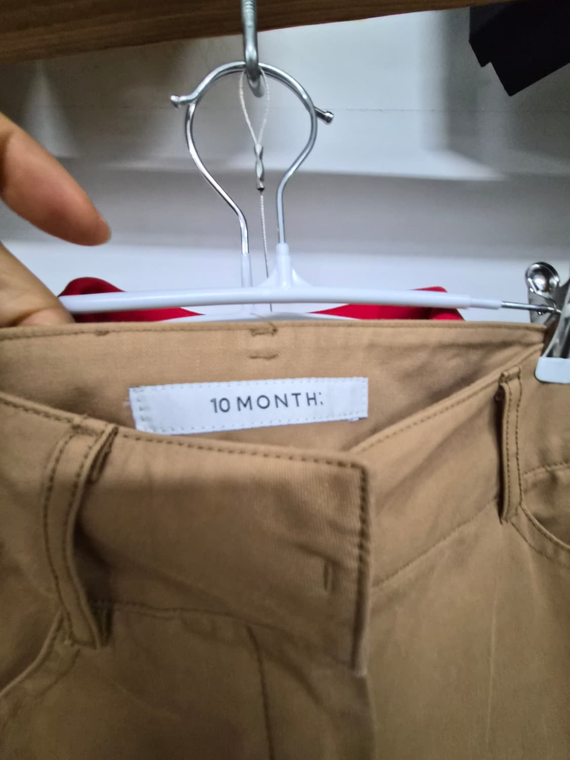 럭키슈에뜨 레드카라 스트라이프티. 10month와이드팬츠 상품이미지7