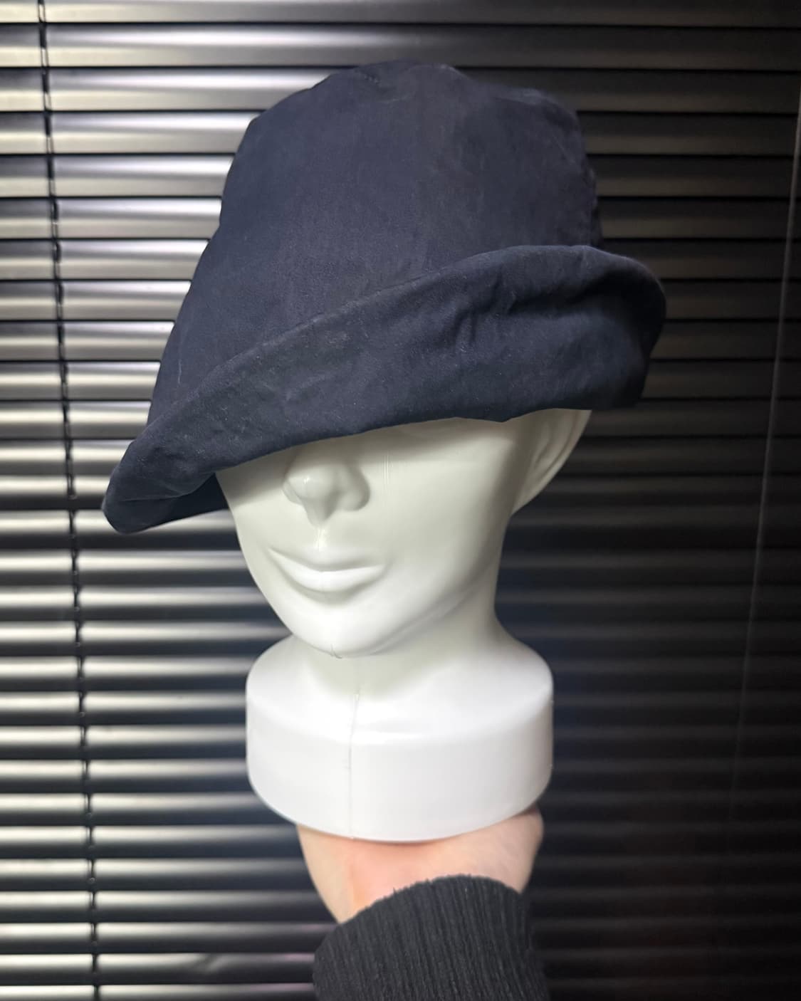 피에르가르뎅 벙거지 버킷햇 철사 네이비 남색 헌팅캡 에스닉 뉴스보이캡  상품이미지4