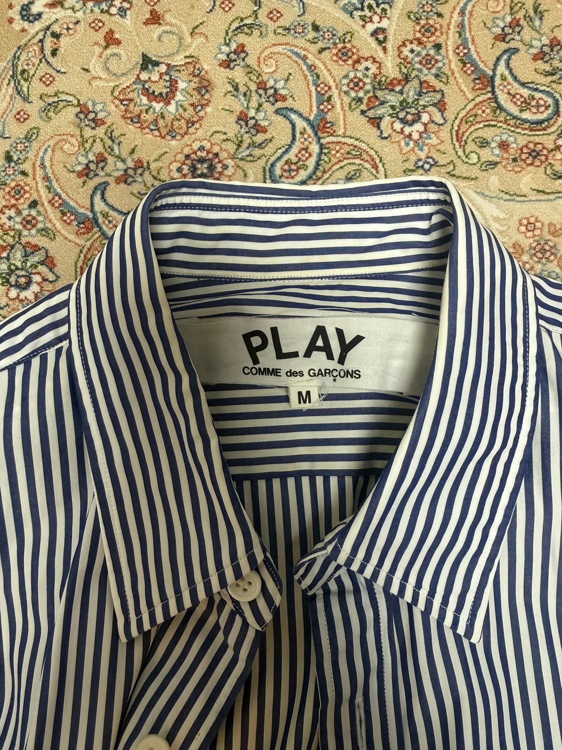 꼼데가르송 플레이 스트라이프 셔츠 M 상품이미지2