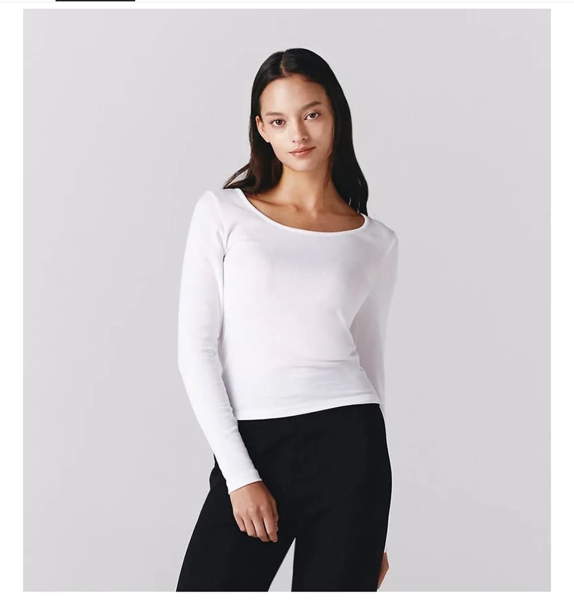 지오다노 U넥 니트티셔츠 (새상품) 상품이미지1