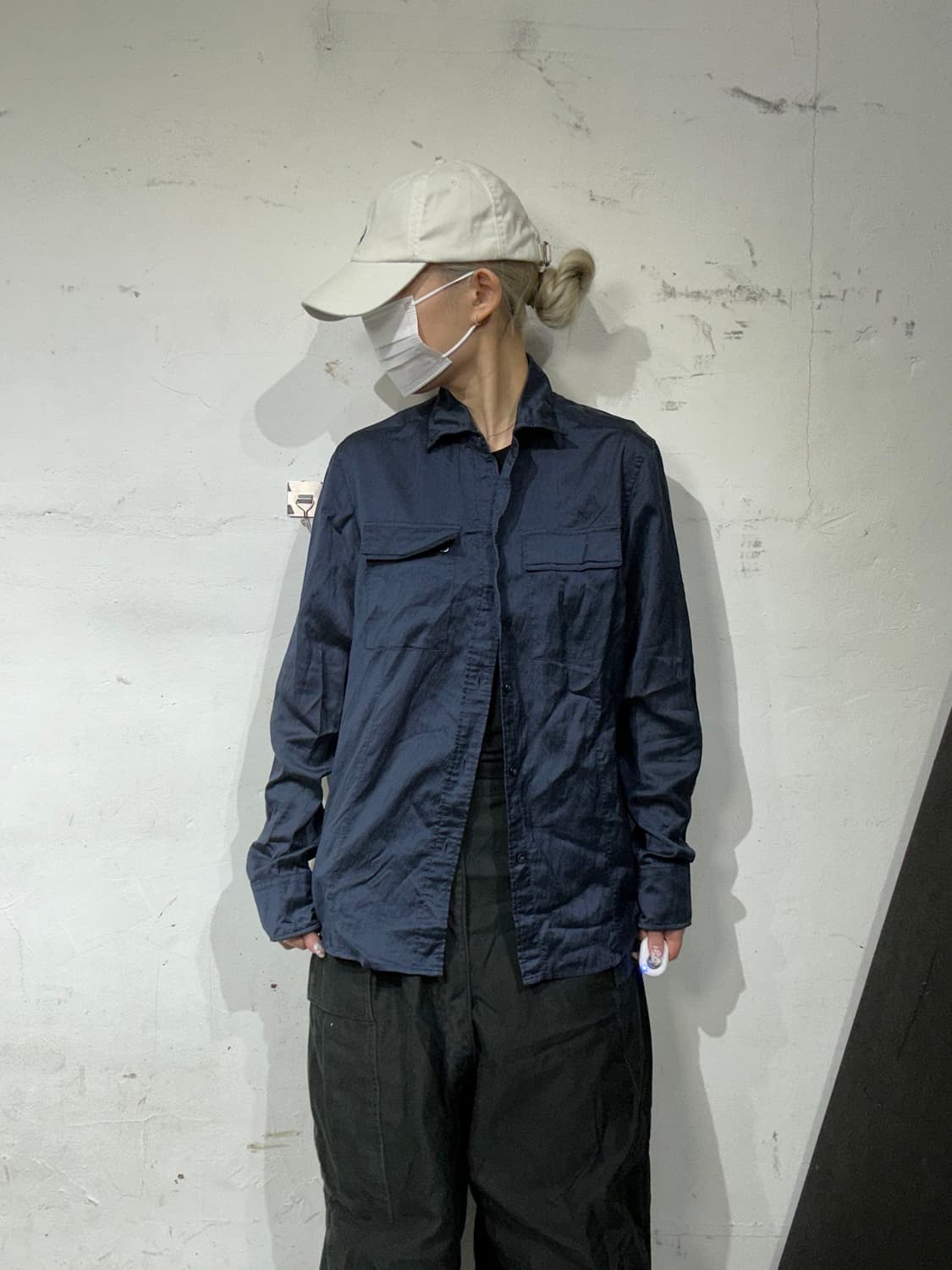 Ck 캘빈 클라인 네이비 셔츠 M 상품이미지2