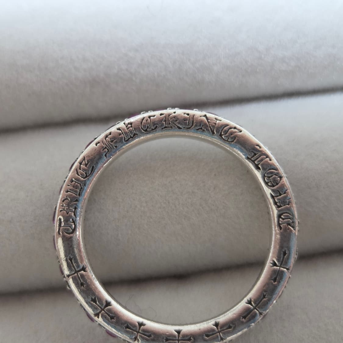 크롬하츠 TFL링 핑크사파이어 풀파베 US6.5 상품이미지6