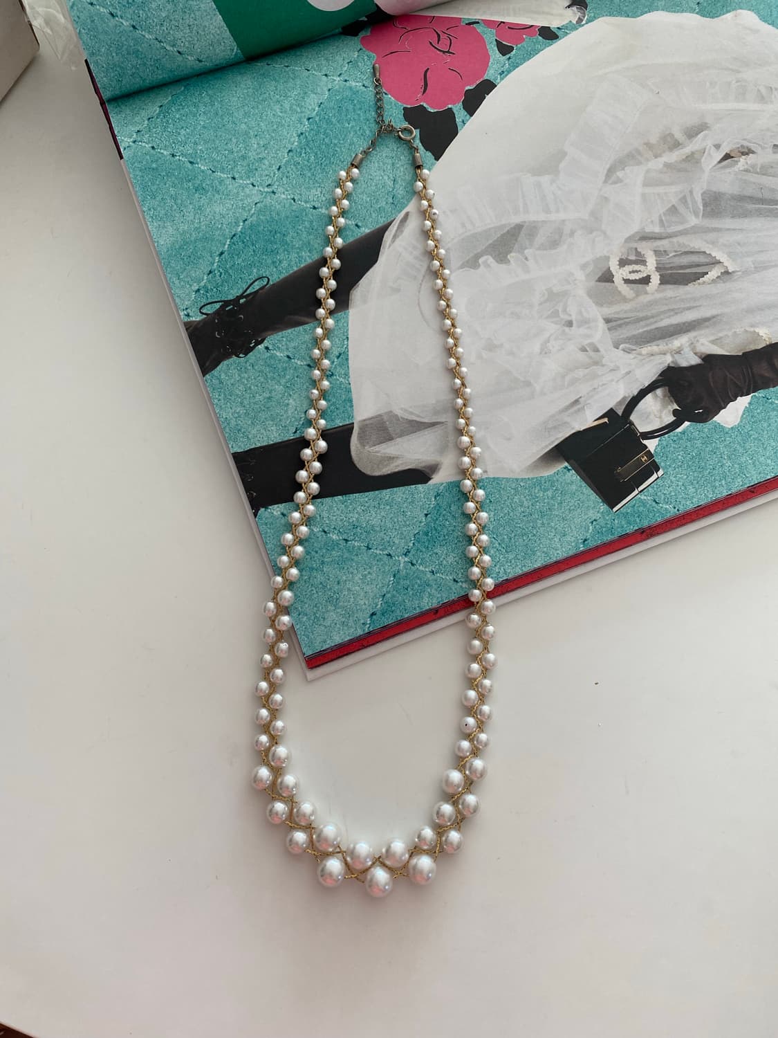 빈티지 모조진주 목걸이 상품이미지1