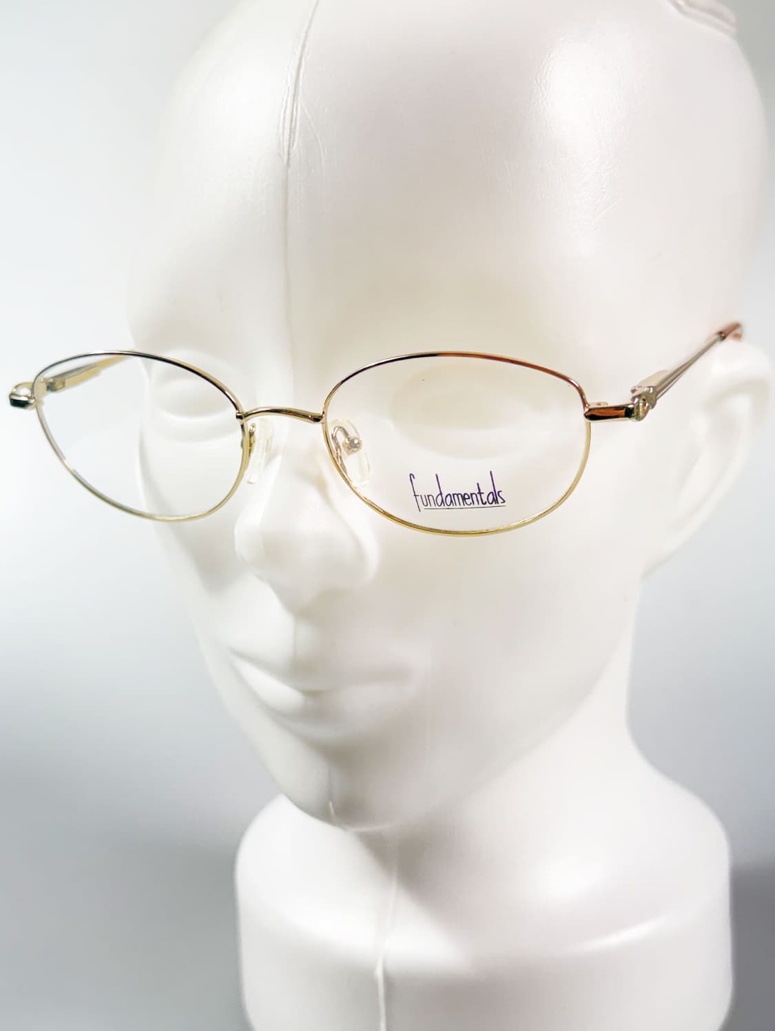 Fundamentals 골드 슬림 오벌 메탈 프레임 빈티지 안경 상품이미지9