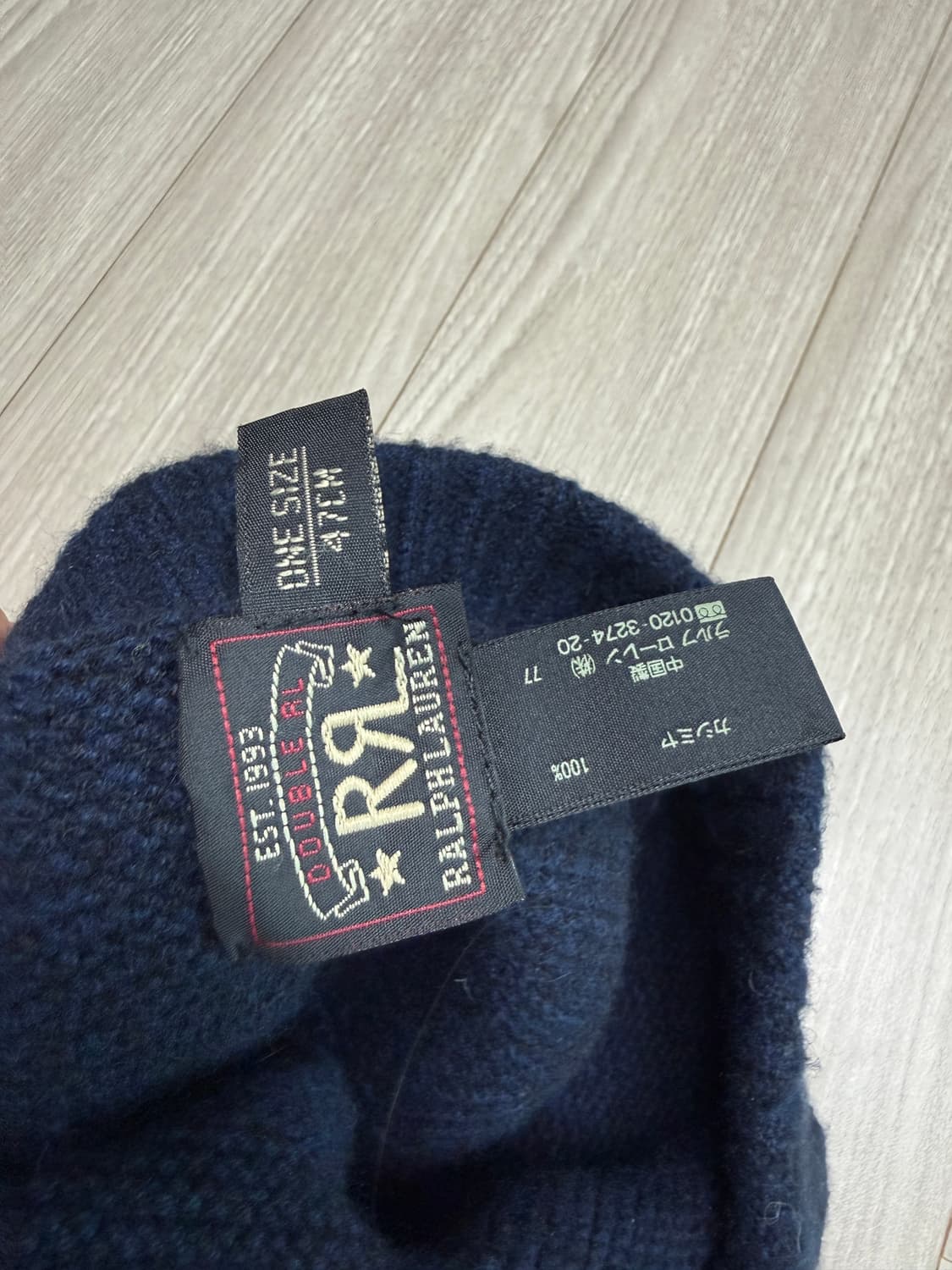 rrl 더블알엘 캐시미어 비니 네이비 상품이미지2