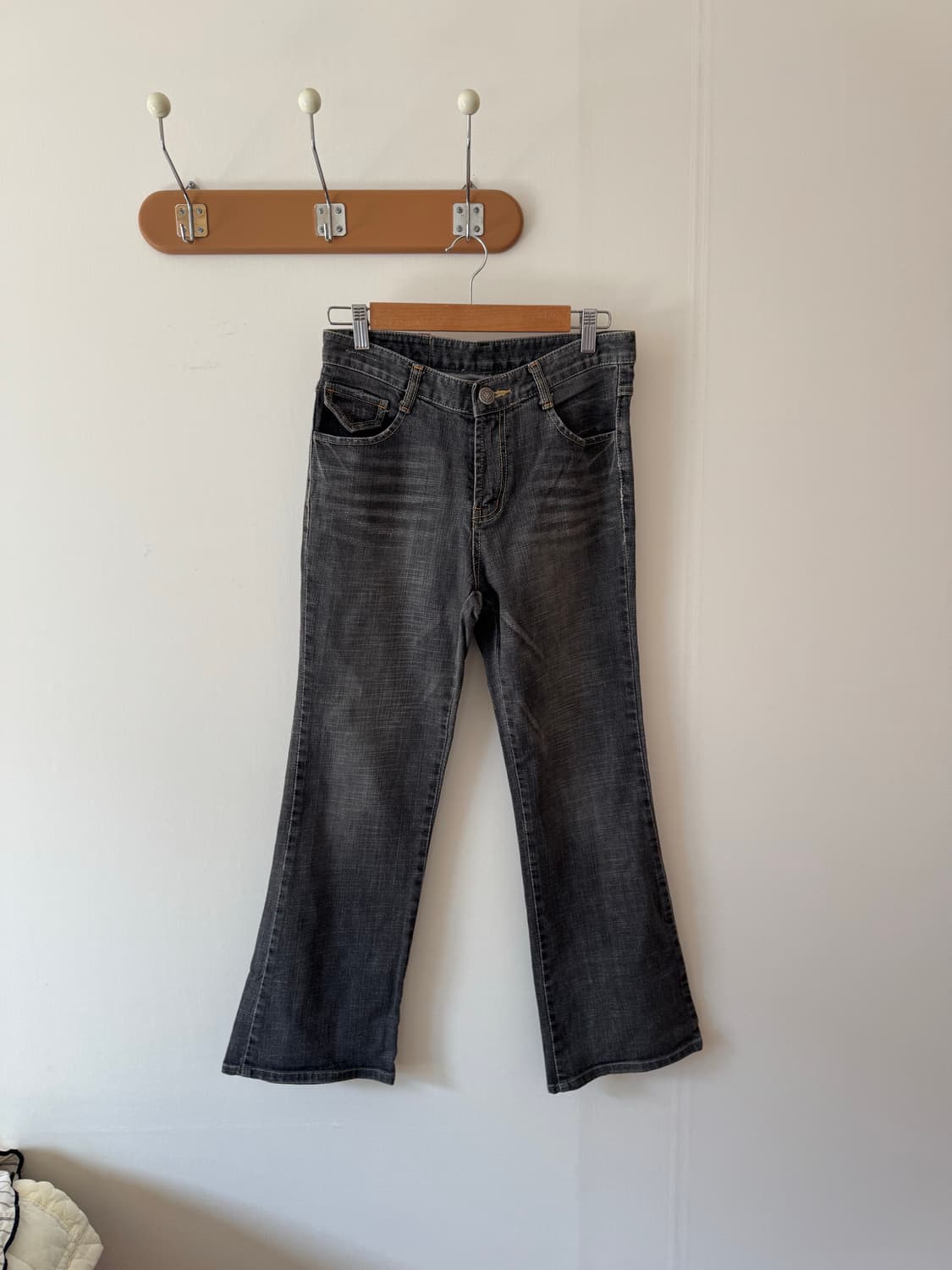 자수 데님 부츠컷 팬츠 상품이미지8