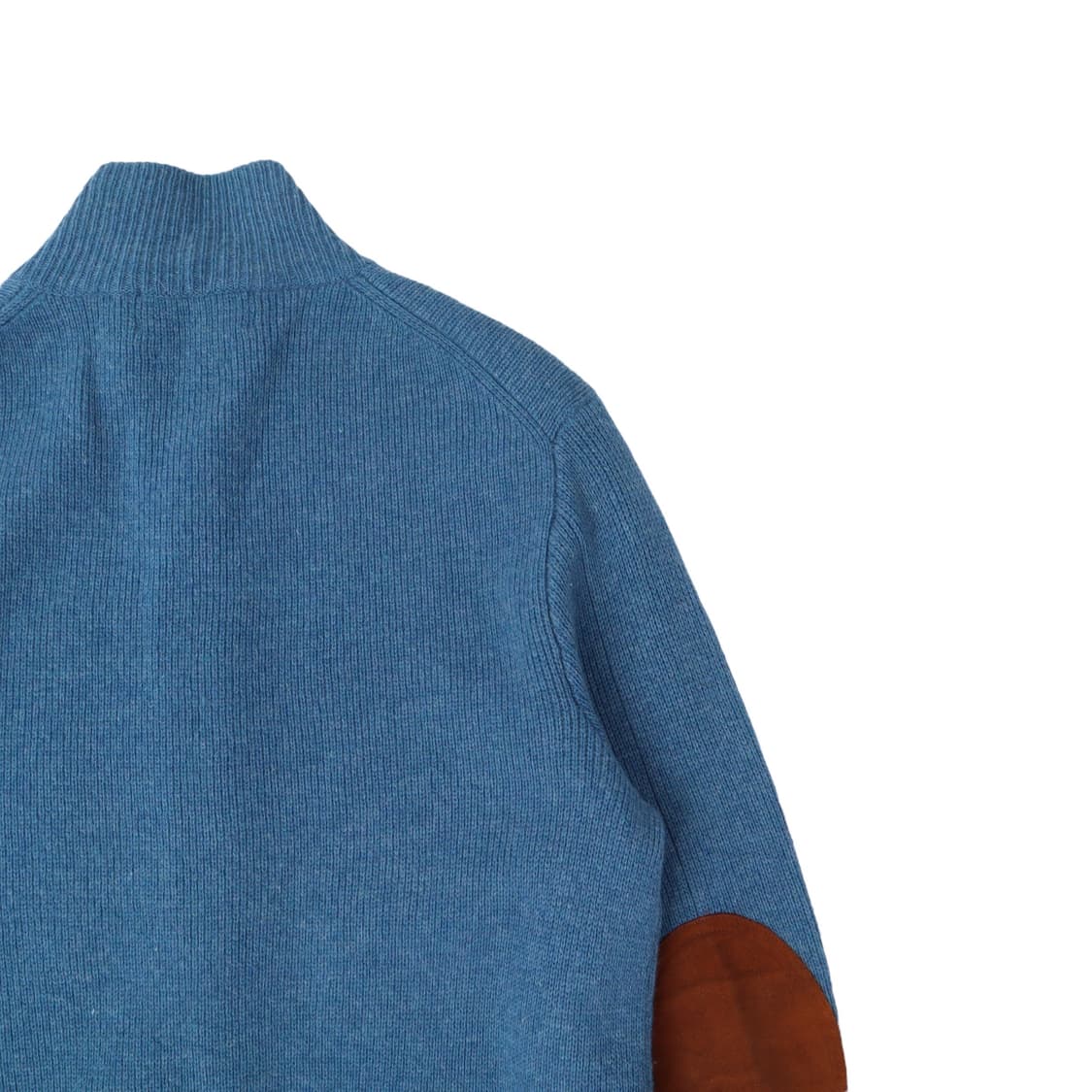 폴로 랄프로렌 블루 엘보우 레더패치 램스울 니트 가디건 상품이미지5