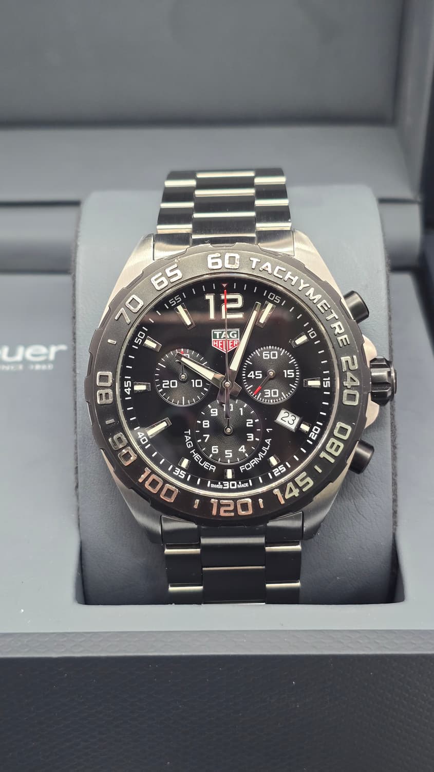 태그호이어 포뮬러1 크로노 블랙 21년 5월 쿼츠 시계 상품이미지2