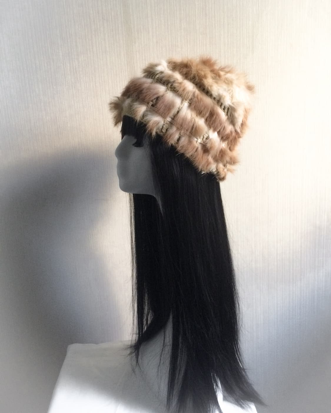  Rabbit fur trimming beanie 상품이미지3