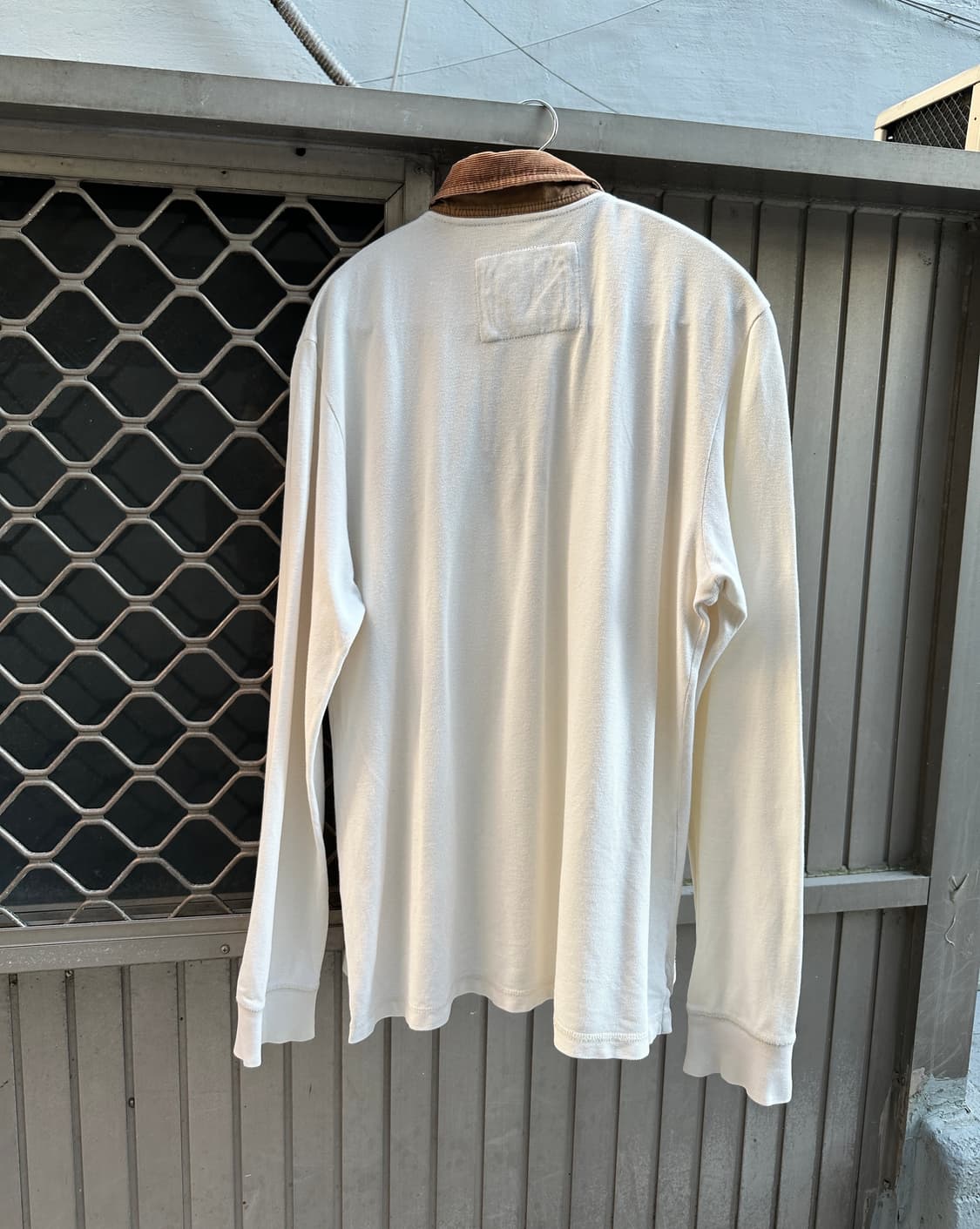 Hazzys logo corduroy  pk sleeve ivory  상품이미지7