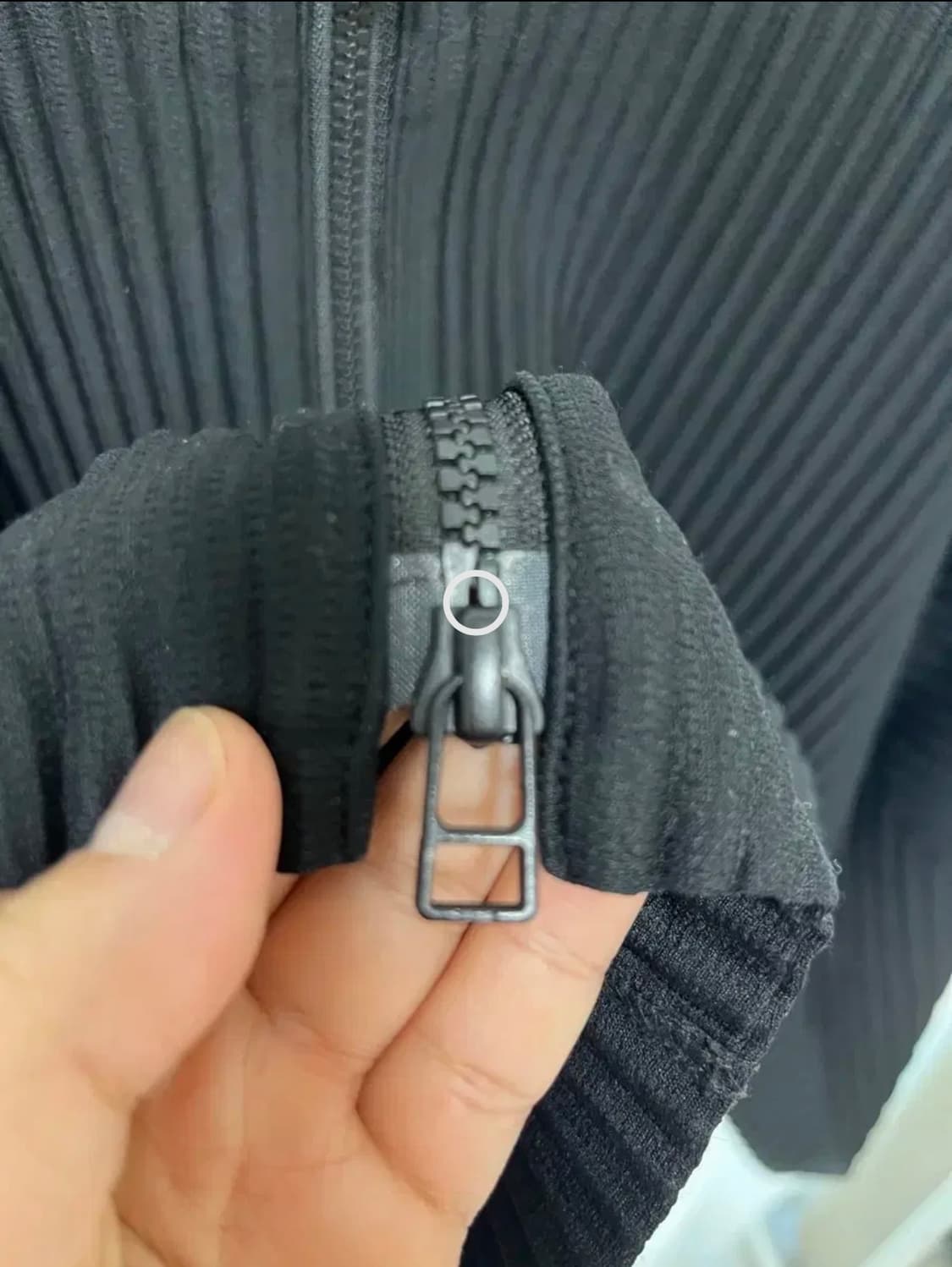 택포45) 옴므플리세 후드집업 블랙 상품이미지4