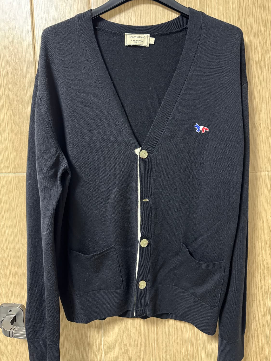 메종키츠네 가디건 블랙 L 상품이미지1