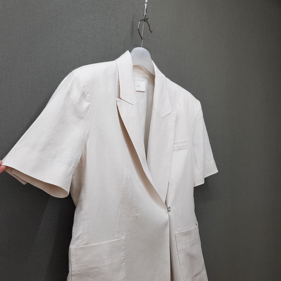 오르 린넨 100 반팔 테일러드 자켓 S사이즈 상품이미지3