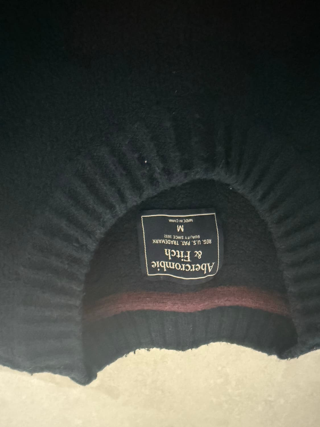 아베크롬비 니트 해골 펑크 홀리스터 스컬 네이비 버건디 상품이미지2